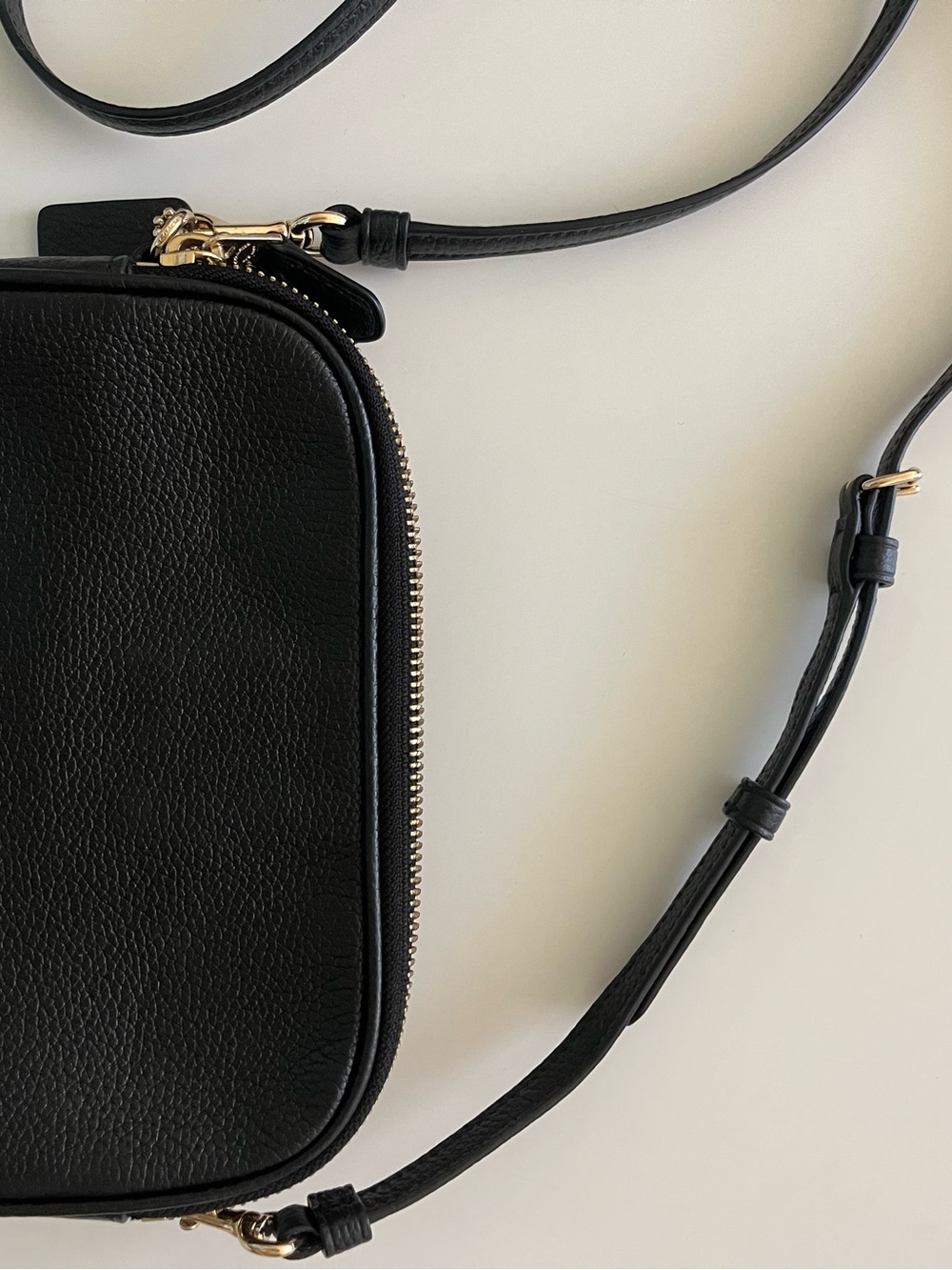 Authentic COACH Pebbled Leather Double Zip Crossbody Bag +✨BONUS free bag - Picture 9 of 14